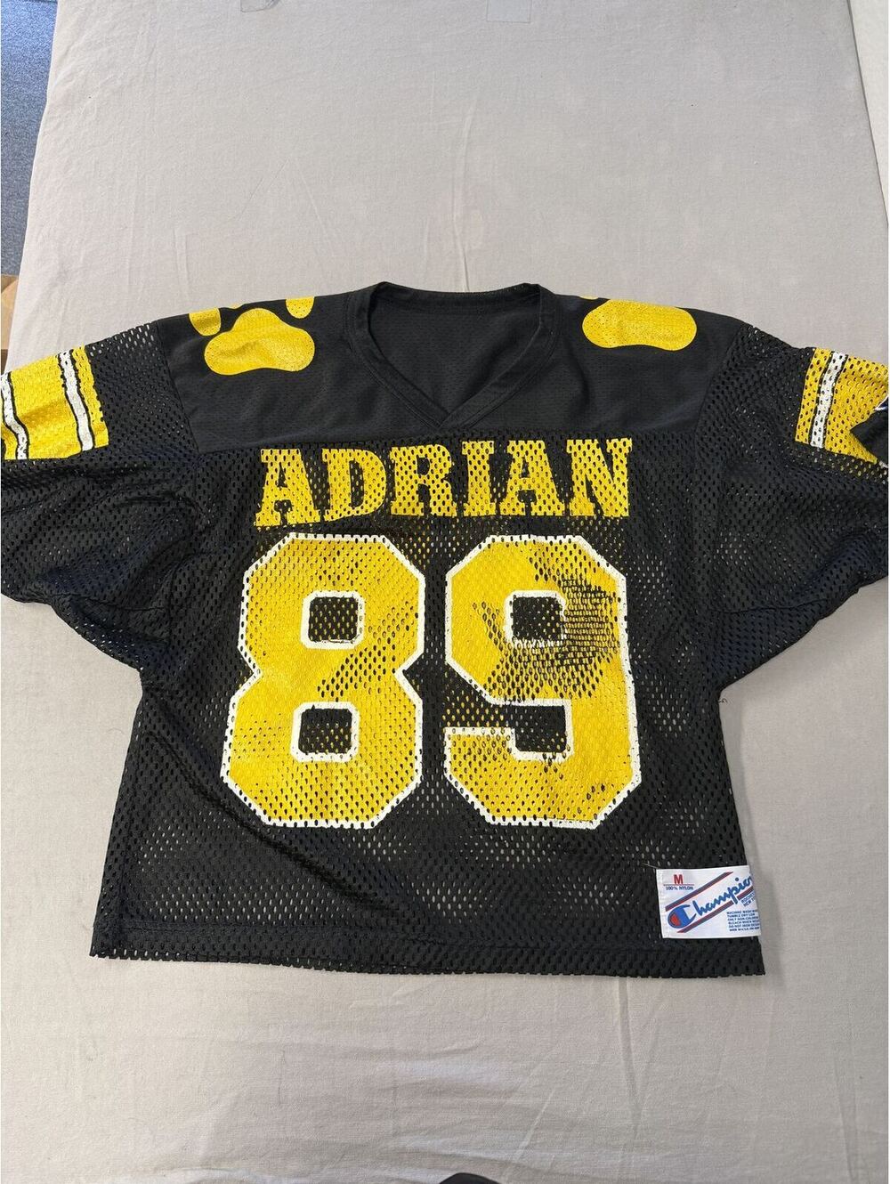 Vintage Adrian College Bulldogs 80s Mesh Football Jersey - M